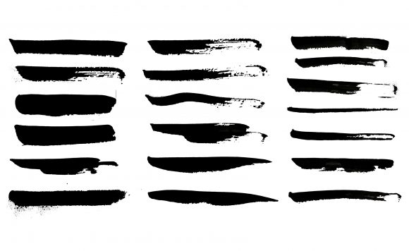 Download Black Watercolor Brush Strokes or Splash - Splash Collection