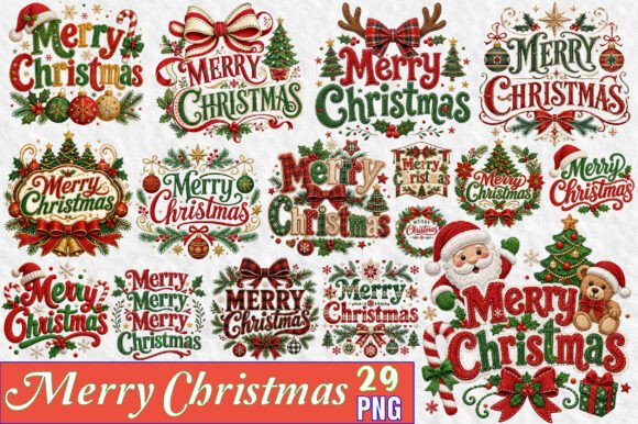 Download Merry Christmas Sublimation PNG Bundle - Sublimation Collection