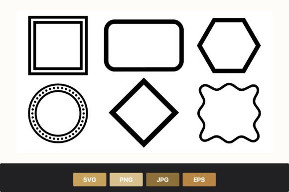 Download Black Geometric Shapes Set - Geometric shape Collection