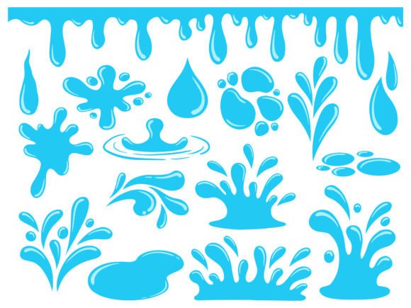 Download Water Splash Element Background - Splash Collection