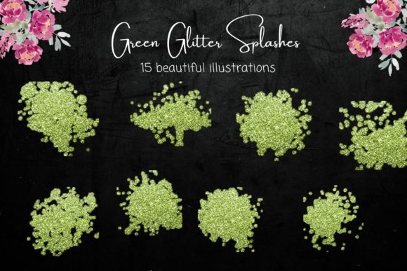 Download Green Glitter Splash Collection - Splash Collection