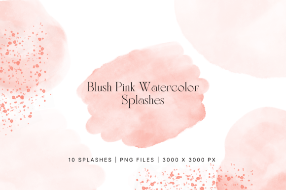Download Blush Pink Watercolor Splash, Splatter - Splash Collection