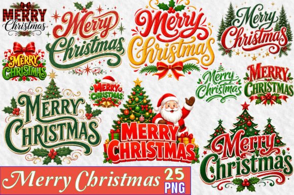 Download Merry Christmas Sublimation Png Bundle - Sublimation Collection