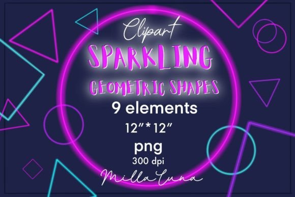Download Geometric Shapes Neon, Figures Neon, PNG - Geometric shape Collection