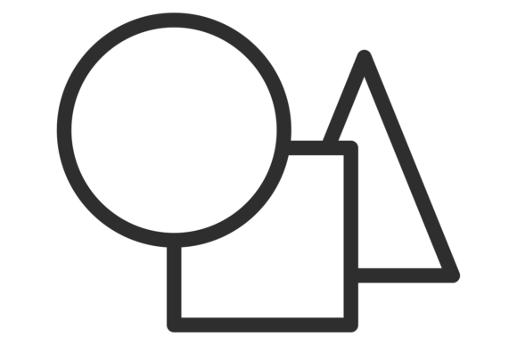 Download Geometric Shapes Icon. Drawing Symbol. D - Geometric shape Collection